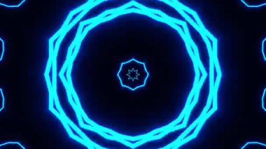 Soyut dijital fraktal model. yatay oryantasyon. Bulanık çizgileri olan geometrik desen.