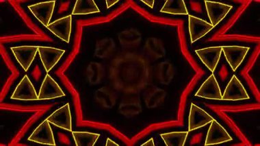 Kaleydoskop geçmişi. Mandala 'lı güzel renkli dokular.