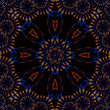 Mandala ile kaleyidoskopik arkaplan