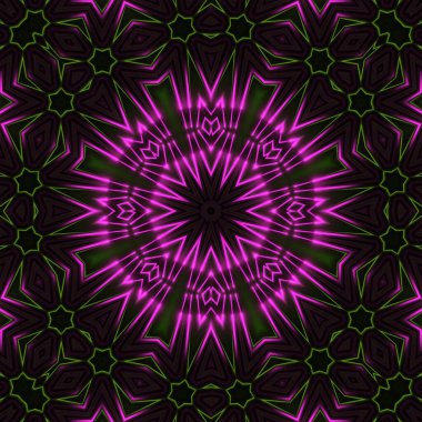 kaleidoscopic mandala soyut arkaplan