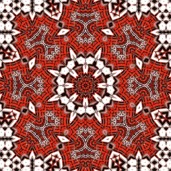 Etnik model. soyut kaleydoskop kumaş tasarımı.