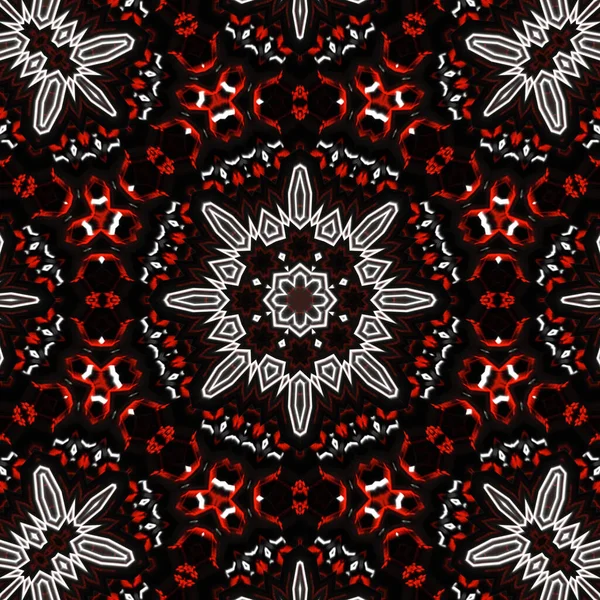 Siyah, beyaz ve kırmızı renkli vektörsüz desen.