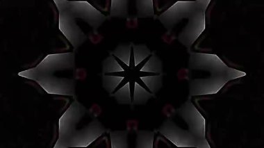 Psikedelik Kaleydoskop Patlaması simetrik kaleydoskop şekilleri patlıyor ve canlı renklerle beatendly döngülerde şekil değiştiriyor