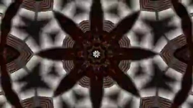 Psikedelik Kaleydoskop Patlaması simetrik kaleydoskop şekilleri patlıyor ve canlı renklerle beatendly döngülerde şekil değiştiriyor