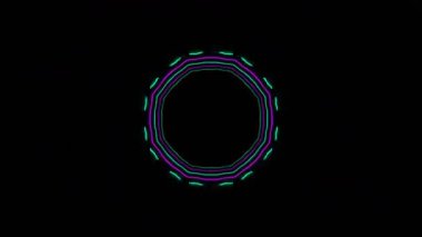 Psikedelik Kaleydoskop Patlaması simetrik kaleydoskop şekilleri patlıyor ve canlı renklerle beatendly döngülerde şekil değiştiriyor