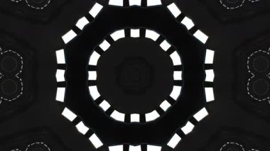 Psikedelik Kaleydoskop Patlaması simetrik kaleydoskop şekilleri patlıyor ve canlı renklerle beatendly döngülerde şekil değiştiriyor