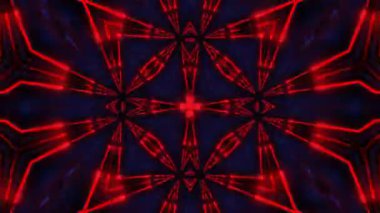 Psikedelik Kaleydoskop Patlaması simetrik kaleydoskop şekilleri patlıyor ve canlı renklerle beatendly döngülerde şekil değiştiriyor