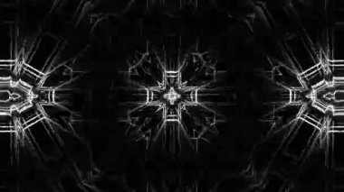 Psikedelik Kaleydoskop Patlaması simetrik kaleydoskop şekilleri patlıyor ve canlı renklerle beatendly döngülerde şekil değiştiriyor