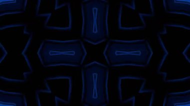 Psikedelik Kaleydoskop Patlaması simetrik kaleydoskop şekilleri patlıyor ve canlı renklerle beatendly döngülerde şekil değiştiriyor