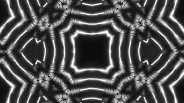 Psikedelik Kaleydoskop Patlaması simetrik kaleydoskop şekilleri patlıyor ve canlı renklerle beatendly döngülerde şekil değiştiriyor