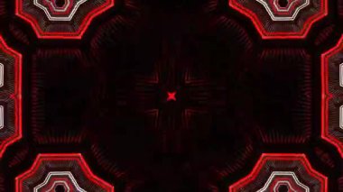 Psikedelik Kaleydoskop Patlaması simetrik kaleydoskop şekilleri patlıyor ve canlı renklerle beatendly döngülerde şekil değiştiriyor