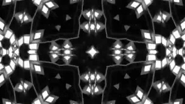 Psikedelik Kaleydoskop Patlaması simetrik kaleydoskop şekilleri patlıyor ve canlı renklerle beatendly döngülerde şekil değiştiriyor