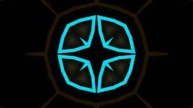 Psikedelik Kaleydoskop Patlaması simetrik kaleydoskop şekilleri patlıyor ve canlı renklerle beatendly döngülerde şekil değiştiriyor