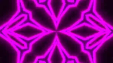 Psikedelik Kaleydoskop Patlaması simetrik kaleydoskop şekilleri patlıyor ve canlı renklerle beatendly döngülerde şekil değiştiriyor