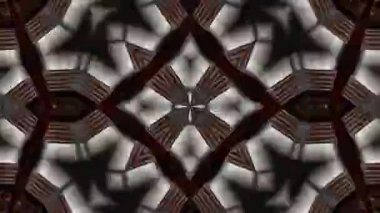 Psikedelik Kaleydoskop Patlaması simetrik kaleydoskop şekilleri patlıyor ve canlı renklerle beatendly döngülerde şekil değiştiriyor