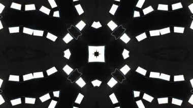 Psikedelik Kaleydoskop Patlaması simetrik kaleydoskop şekilleri patlıyor ve canlı renklerle beatendly döngülerde şekil değiştiriyor