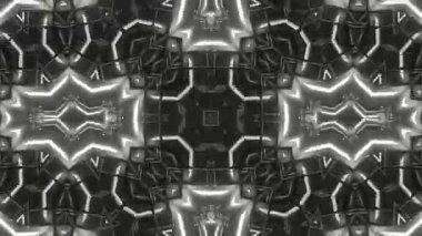 Psikedelik Kaleydoskop Patlaması simetrik kaleydoskop şekilleri patlıyor ve canlı renklerle beatendly döngülerde şekil değiştiriyor