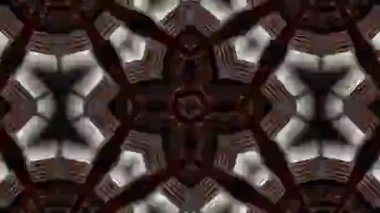 Psikedelik Kaleydoskop Patlaması simetrik kaleydoskop şekilleri patlıyor ve canlı renklerle beatendly döngülerde şekil değiştiriyor