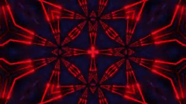 Psikedelik Kaleydoskop Patlaması simetrik kaleydoskop şekilleri patlıyor ve canlı renklerle beatendly döngülerde şekil değiştiriyor