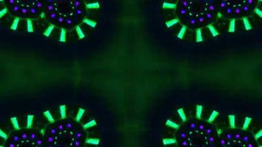 Psikedelik Kaleydoskop Patlaması simetrik kaleydoskop şekilleri patlıyor ve canlı renklerle beatendly döngülerde şekil değiştiriyor