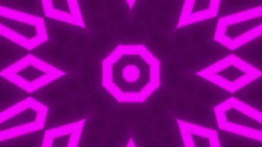 Psikedelik Kaleydoskop Patlaması simetrik kaleydoskop şekilleri patlıyor ve canlı renklerle beatendly döngülerde şekil değiştiriyor