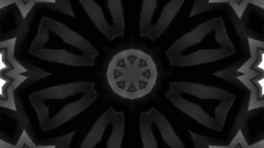 Psikedelik Kaleydoskop Patlaması simetrik kaleydoskop şekilleri patlıyor ve canlı renklerle beatendly döngülerde şekil değiştiriyor