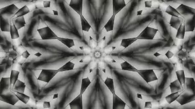 Psikedelik Kaleydoskop Patlaması simetrik kaleydoskop şekilleri patlıyor ve canlı renklerle beatendly döngülerde şekil değiştiriyor