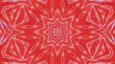 Psikedelik Kaleydoskop Patlaması simetrik kaleydoskop şekilleri patlıyor ve canlı renklerle beatendly döngülerde şekil değiştiriyor