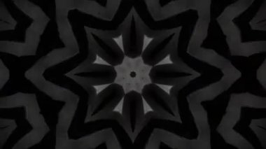 Psikedelik Kaleydoskop Patlaması simetrik kaleydoskop şekilleri patlıyor ve canlı renklerle beatendly döngülerde şekil değiştiriyor