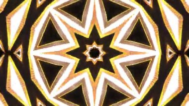 Psikedelik Kaleydoskop Patlaması simetrik kaleydoskop şekilleri patlıyor ve canlı renklerle beatendly döngülerde şekil değiştiriyor