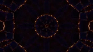 Psikedelik Kaleydoskop Patlaması simetrik kaleydoskop şekilleri patlıyor ve canlı renklerle beatendly döngülerde şekil değiştiriyor