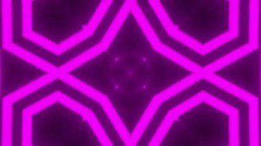 Psikedelik Kaleydoskop Patlaması simetrik kaleydoskop şekilleri patlıyor ve canlı renklerle beatendly döngülerde şekil değiştiriyor