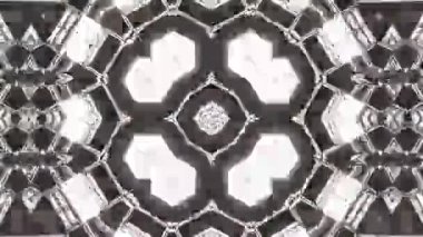 Psikedelik Kaleydoskop Patlaması simetrik kaleydoskop şekilleri patlıyor ve canlı renklerle beatendly döngülerde şekil değiştiriyor