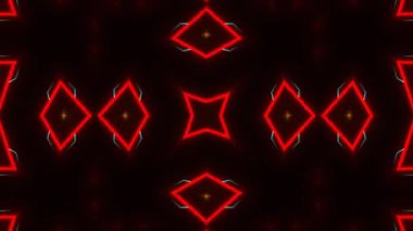 Psikedelik Kaleydoskop Patlaması simetrik kaleydoskop şekilleri patlıyor ve canlı renklerle beatendly döngülerde şekil değiştiriyor