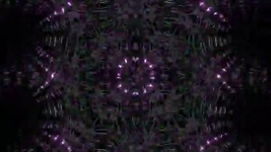 Psikedelik Kaleydoskop Patlaması simetrik kaleydoskop şekilleri patlıyor ve canlı renklerle beatendly döngülerde şekil değiştiriyor