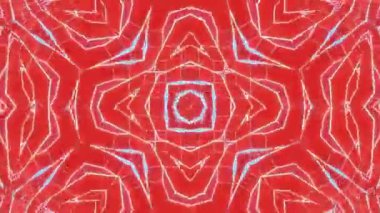 Psikedelik Kaleydoskop Patlaması simetrik kaleydoskop şekilleri patlıyor ve canlı renklerle beatendly döngülerde şekil değiştiriyor