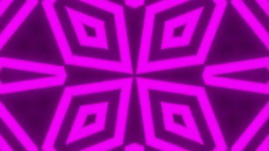 Psikedelik Kaleydoskop Patlaması simetrik kaleydoskop şekilleri patlıyor ve canlı renklerle beatendly döngülerde şekil değiştiriyor