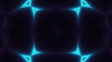 Psikedelik Kaleydoskop Patlaması simetrik kaleydoskop şekilleri patlıyor ve canlı renklerle beatendly döngülerde şekil değiştiriyor