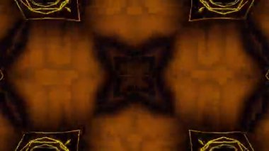 Psikedelik Kaleydoskop Patlaması simetrik kaleydoskop şekilleri patlıyor ve canlı renklerle beatendly döngülerde şekil değiştiriyor