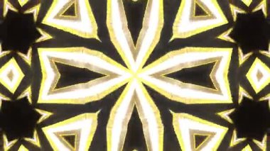 Psikedelik Kaleydoskop Patlaması simetrik kaleydoskop şekilleri patlıyor ve canlı renklerle beatendly döngülerde şekil değiştiriyor