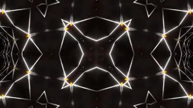 Psikedelik Kaleydoskop Patlaması simetrik kaleydoskop şekilleri patlıyor ve canlı renklerle beatendly döngülerde şekil değiştiriyor