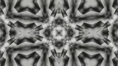 Psikedelik Kaleydoskop Patlaması simetrik kaleydoskop şekilleri patlıyor ve canlı renklerle beatendly döngülerde şekil değiştiriyor