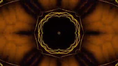 Psikedelik Kaleydoskop Patlaması simetrik kaleydoskop şekilleri patlıyor ve canlı renklerle beatendly döngülerde şekil değiştiriyor