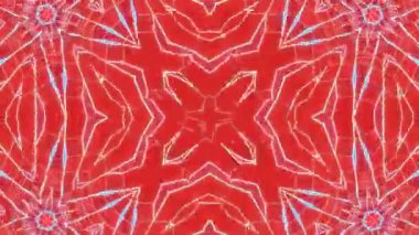 Psikedelik Kaleydoskop Patlaması simetrik kaleydoskop şekilleri patlıyor ve canlı renklerle beatendly döngülerde şekil değiştiriyor