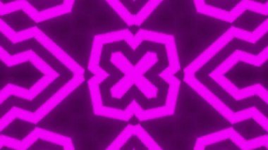 Psikedelik Kaleydoskop Patlaması simetrik kaleydoskop şekilleri patlıyor ve canlı renklerle beatendly döngülerde şekil değiştiriyor