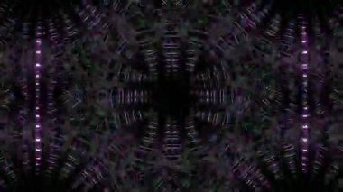 Psikedelik Kaleydoskop Patlaması simetrik kaleydoskop şekilleri patlıyor ve canlı renklerle beatendly döngülerde şekil değiştiriyor