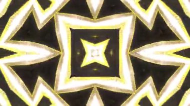 Psikedelik Kaleydoskop Patlaması simetrik kaleydoskop şekilleri patlıyor ve canlı renklerle beatendly döngülerde şekil değiştiriyor