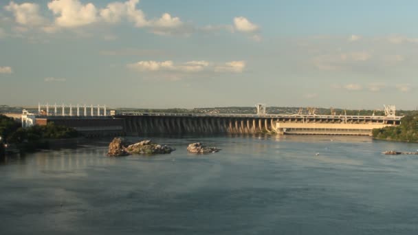 Estación hidroeléctrica Dnieper — Vídeo de stock
