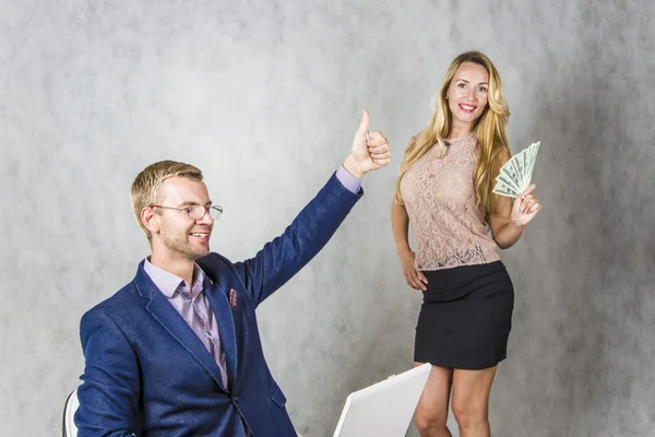 flört dizüstü Sekreteri oturma patron