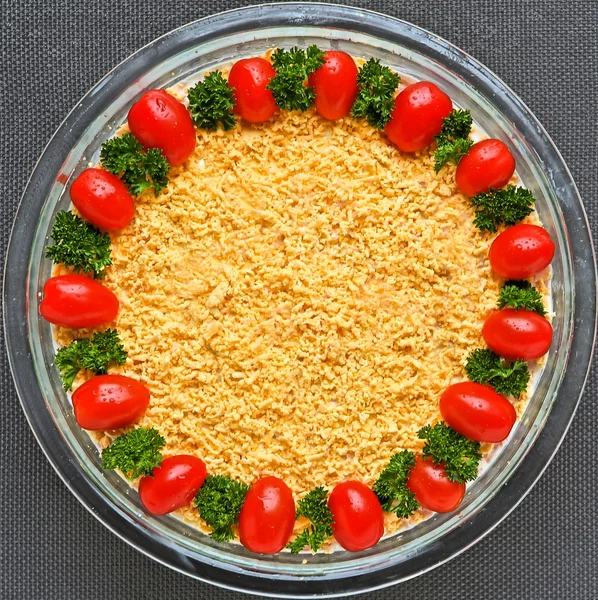 Renkli Mimoza salata